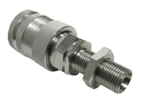 Szybkozłącze hydrauliczne gniazdo long M18x1.5 gwint zewnętrzny EURO PUSH-PULL (9100818GL) (ISO 7241-A) Waryński Promocja