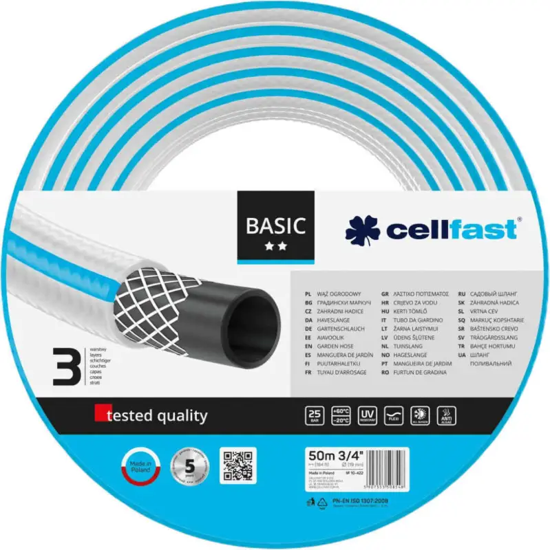 Niska cena Wąż ogrodowy BASIC 3/4" 50 m