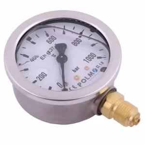 Super okazja Manometr glicerynowy M63 0-1000 bar dolne przyłącze G1/4" POLMO