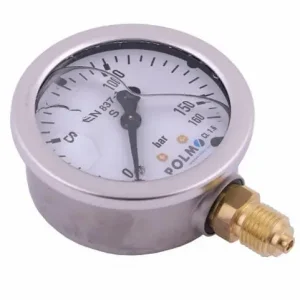 Szybka wysyłka Manometr glicerynowy M63 0-160 bar dolne przyłącze G1/4" POLMO