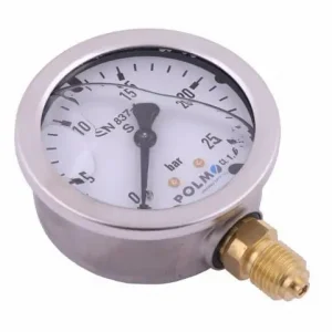 Manometr glicerynowy M63 0-25 bar dolne przyłącze G1/4" POLMO Niska cena