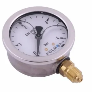 Manometr glicerynowy M63 0-4 bar dolne przyłącze G1/4" POLMO Dodaj do koszyka