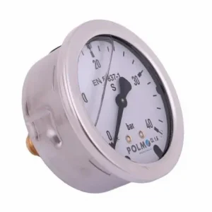 Manometr glicerynowy M63 0-40 bar tylne przyłącze G1/4" POLMO Ograniczona ilość