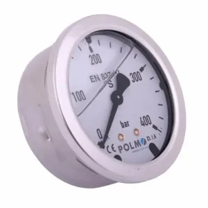 Manometr glicerynowy M63 0-400 bar tylne przyłącze G1/4" POLMO Zniżka