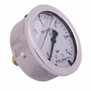 Ostatnie sztuki Manometr glicerynowy M63 0-6 bar tylne przyłącze G1/4" POLMO