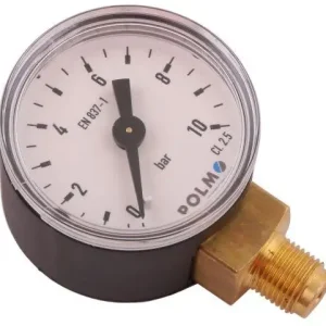 Manometr suchy M40 0-10 bar gwint G1/8" dolne przyłącze obudowa plastikowa POLMO Dostępne od ręki