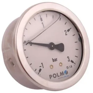 Manowakuometr glicerynowy M63 (-1 do 3 bar) tylne przyłącze G1/4 POLMO Promocja