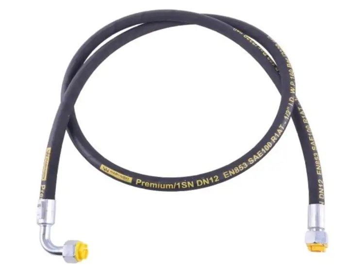 Bezpieczna płatność Przewód hydrauliczny 160 bar gwint M22x1.5 prosta/90 stopni L-3000mm DN12-1SN (AK-13-3000; P11P12) 16MPa Waryński