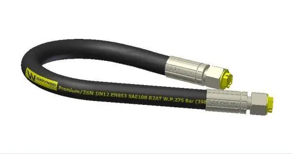Bestseller Przewód hydrauliczny 275 bar gwint M22x1.5 proste L-1600mm DN12-2SN 7214/07-09-000/0 , 7274/07-070/0 Troll (AA-13-1600; P11P11) 27,5MPa Waryński