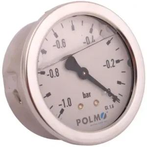 Wakuometr glicerynowy M63 (-1 do 0 bar) tylne przyłącze G1/4" POLMO Kup teraz