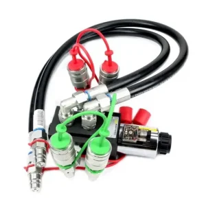 Zestaw hydrauliczny dodatkowej sekcji rozdzielacza z dzielnikiem. szybkozłączami i przewodami 275bar 80l/min Waryński Oferta limitowana