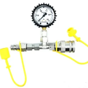 Zestaw pomiarowy ciśnienia hydrauliki z manometrem 250 bar wtyczka i gniazdo EURO Push-Pull Waryński Taniej