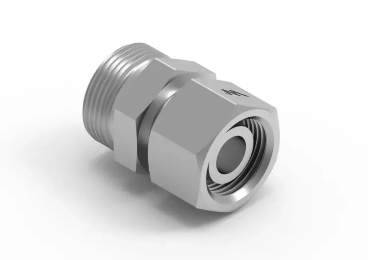 Złączka hydrauliczna metryczna AB (XKOR) A-M20x1.5 (60 stopni) / B-M20x1.5 (60 stopni) Waryński ( sprzedawane po 2 ) Szybka dostawa