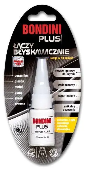 Zamów teraz Klej cyjanoakrylowy Bondini Plus 6g