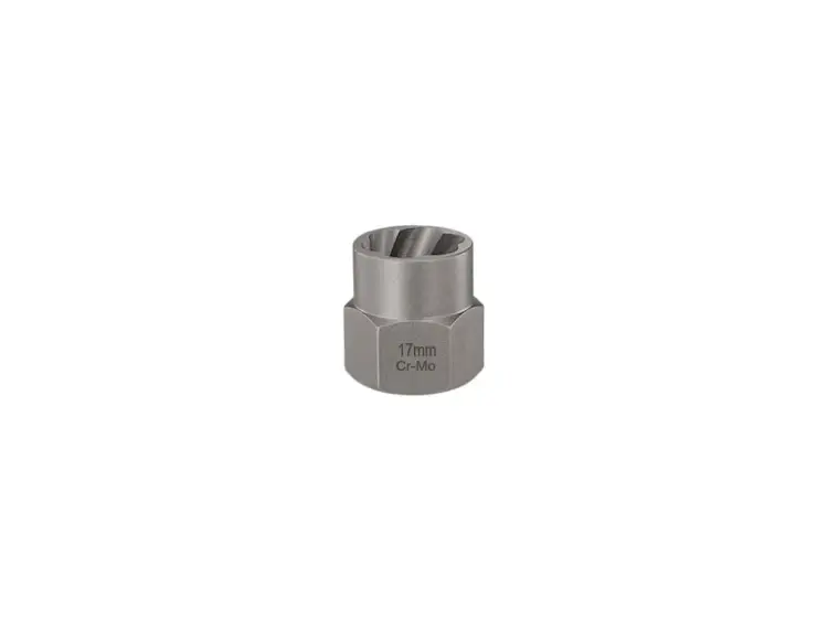 Ostatnia szansa Nasadka do odkręcania uszkodzonych śrub i nakrętek, (17mm) - kute/ stal Cr-Mo, Teger