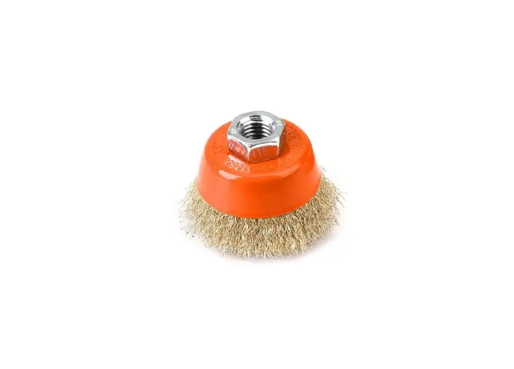 Kup online Szczotka doczołowa z nakrętką - drut falowany M14/60 mm / TEGER