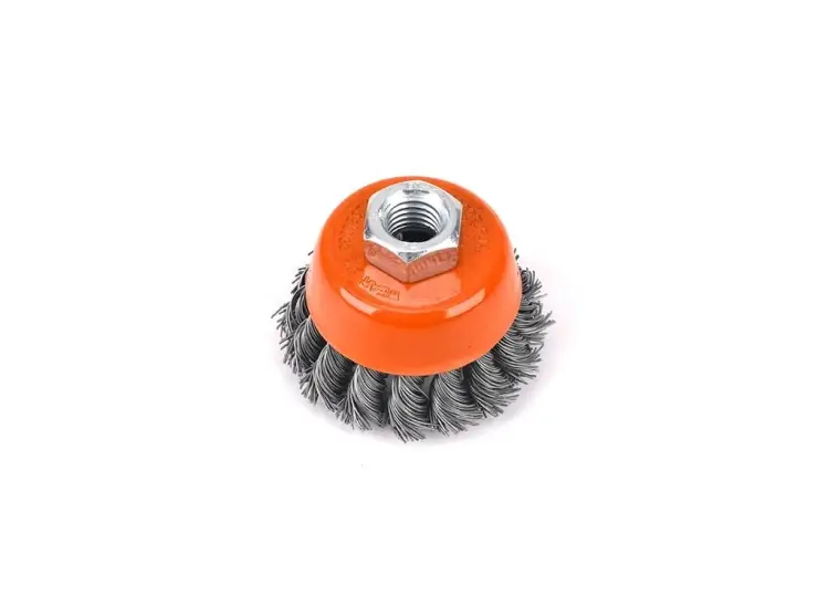 Tylko dziś Szczotka doczołowa z nakrętką - drut skręcany M14/60 mm / TEGER