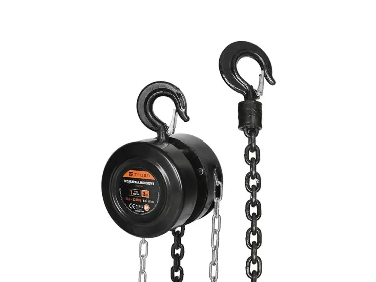 Oferta limitowana Wciągarka łańcuchowa 1T, 3m, cert. CE, Teger T-W-WL1T3M