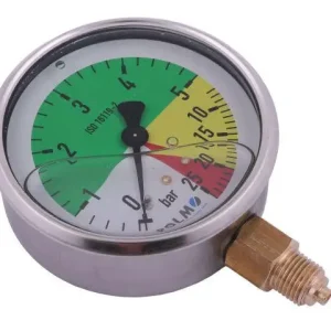 Oferta limitowana Manometr glicerynowy M80 0-5/25 bar gwint G1/4" dolne przyłącze. do Opryskiwaczy firmy Krukowiak POLMO