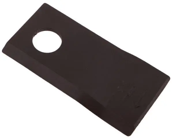 Nóż. nożyk kosiarka prawy 102x48x4mm otwór 19 zastosowanie 140692 Fella WARYŃSKI ( sprzedawane po 25 ) Szybka dostawa