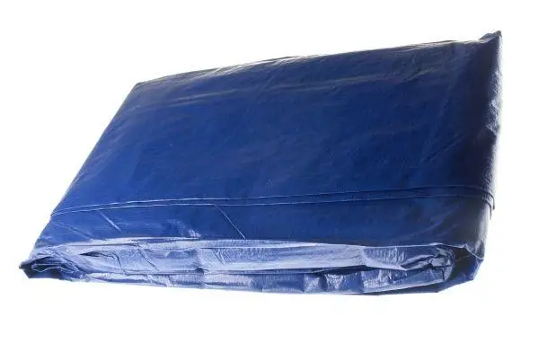 Plandeka LEKKA 4x6m (niebieska) gramatura 55g/m2 Łatwy zwrot