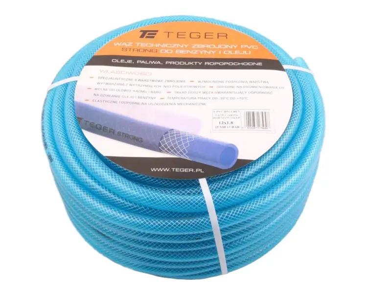 Oferta czasowa Wąż PVC do benzyny i oleju STRONG DN12 13bar TEGER (sprzedawane po 25m)