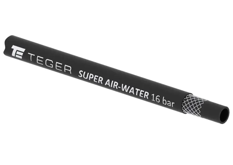 Wąż do sprężonego powietrza i wody SUPER AIR-WATER - DN6.3 - 16 bar / 1.6 Mpa TEGER (sprzedawane po 20m) Premium